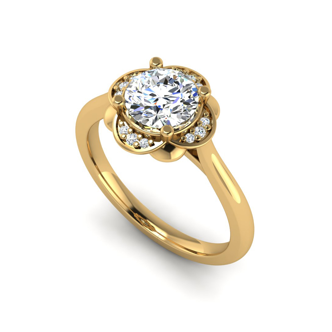 Mariah Halo Engagement Ring